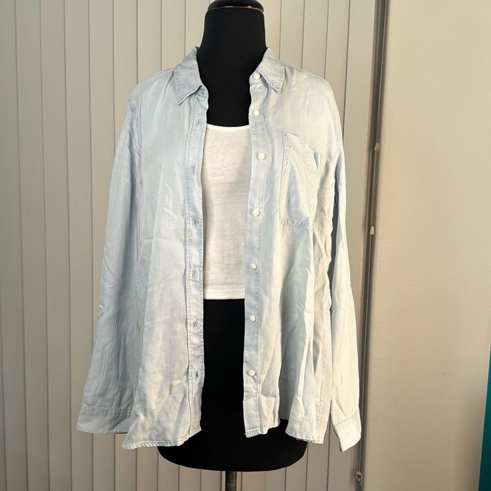 Express Lightweight Denim Button Up